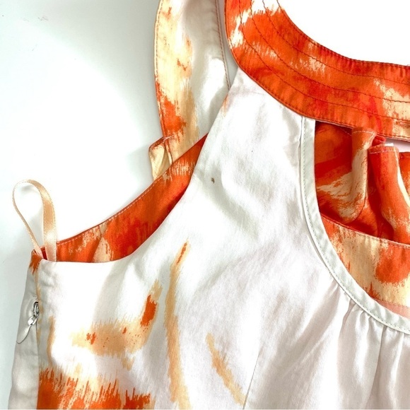 Anthropologie Moulinette Soeurs Orange Floral Blossom Dress - Picture 7 of 13